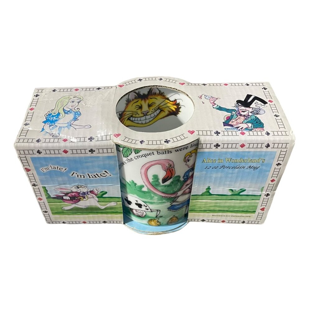 Mug w/‎ Sleeve - Alice in Wonderland Café - Paul Cardew - Croquet - 12 fl oz